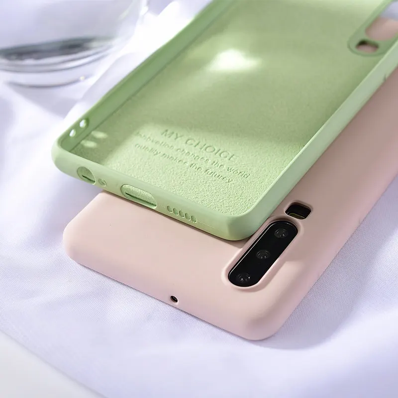 Оригинальный жидкостный Мягкий силиконовый чехол для телефона huawei P30 P20 P10 плюс P9