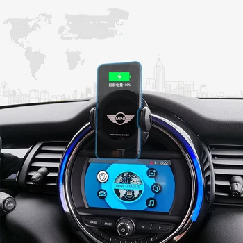 

Car Navigation Phone Holder Bracket Wireless Charging Phone Base For Mini Cooper One S JCW D F55 F56 F60 Countryman Accessories