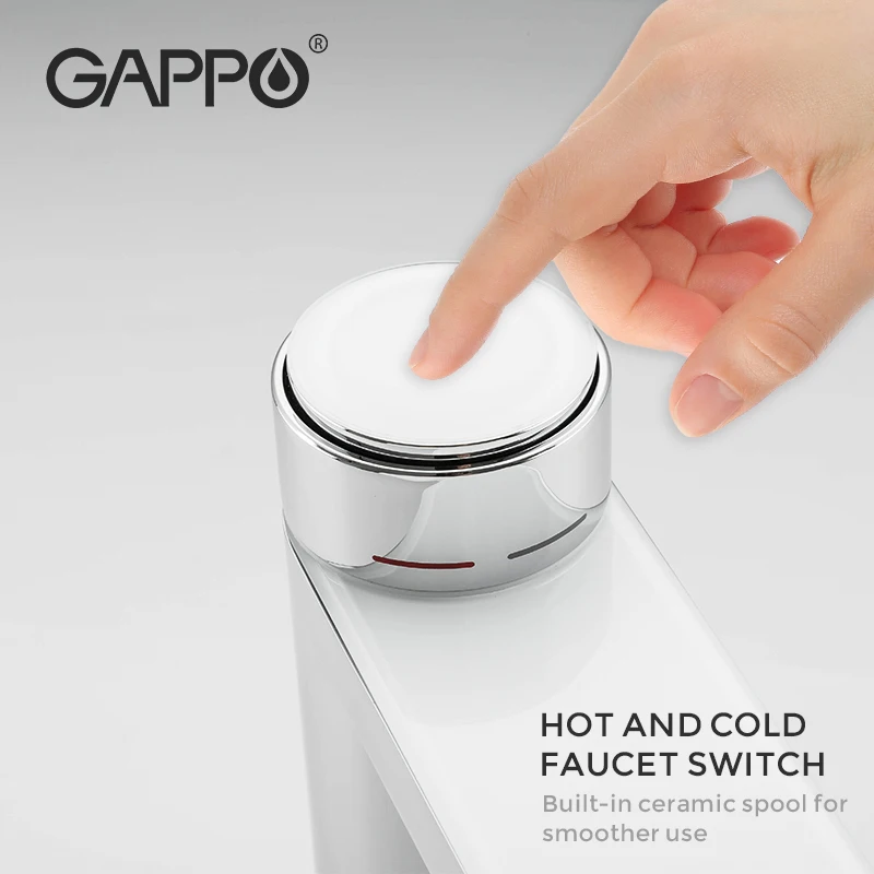 GAPPO High-Tech Water Generating Digital Display Basin Faucet Mixer Hot  Cold Water Tap Waterfall Modern Design Faucet Bathroom