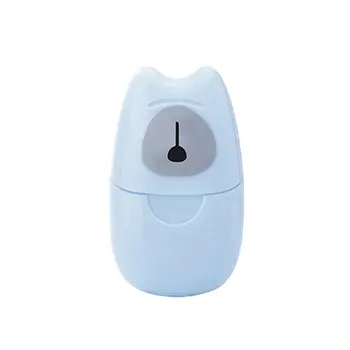

2 pack Portable Travel Soap Paper Outdoor Washing Hand Bath Slice Sheet Foaming Soap Cute Shape Mini Paper Soap for Makeup