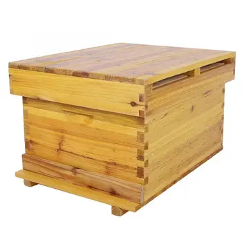

Cedar Wood Honey Keeper Beehive Box 10 Frame Beekeeping Box Kit Beekeeping Tools Moisture-Proof And Insect Proof