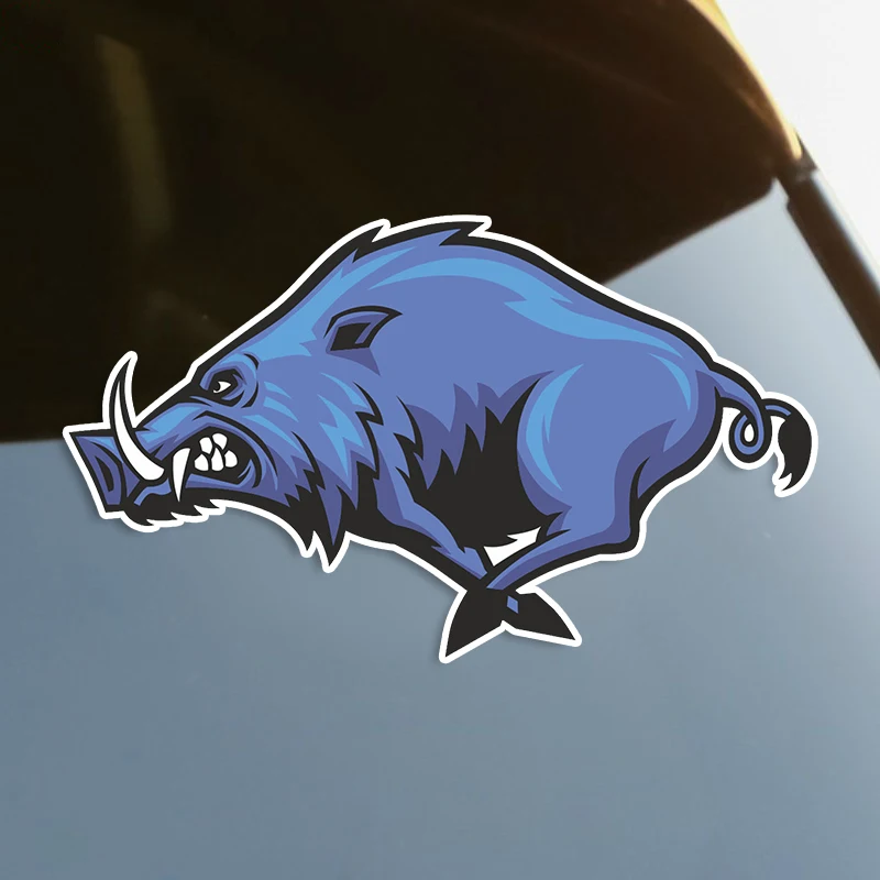 

S60018# Angry Wild Boar Hog Pig Self-adhesive Decal Car Sticker Waterproof Auto Decors on Bumper Rear Window Laptop Choose Size