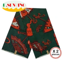 Настоящий голландский настоящий воск ткань Анкара африканская ткань 12 ярдов Хлопок Воск Принт Гана Нигерия для африканских платьев пэчворк 15