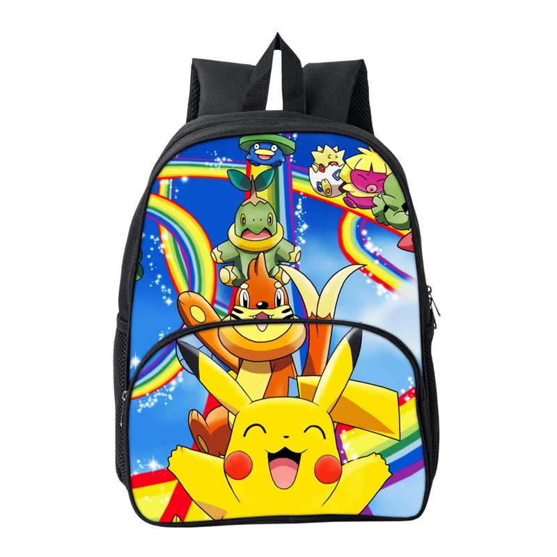 Аниме сумка Mochila рюкзак Pokemon дети для подростков мультфильм девочка дети обратно школьные сумки ноутбук рюкзак Пикачу - Цвет: 4