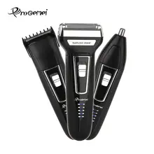 Progemei 3 в 1 триммер для носа перезаряжаемый электрический триммер для волос бритвенные станки для мужчин профессиональная машинка для стрижки волос