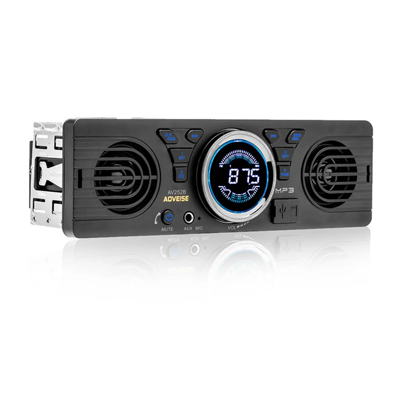 Av252B 12V Bluetooth 2,1+ Edr электроника для транспортных средств в тире Mp3 аудио плеер Автомобильный стерео fm-радио