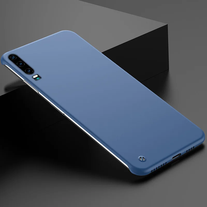 Жидкий Бескаркасный жесткий чехол для huawei Honor 8x9x20 Pro 20i 10i ультра тонкий Жидкий чехол для ПК для huawei Nova 5 Pro 5i 5T чехол - Цвет: Синий