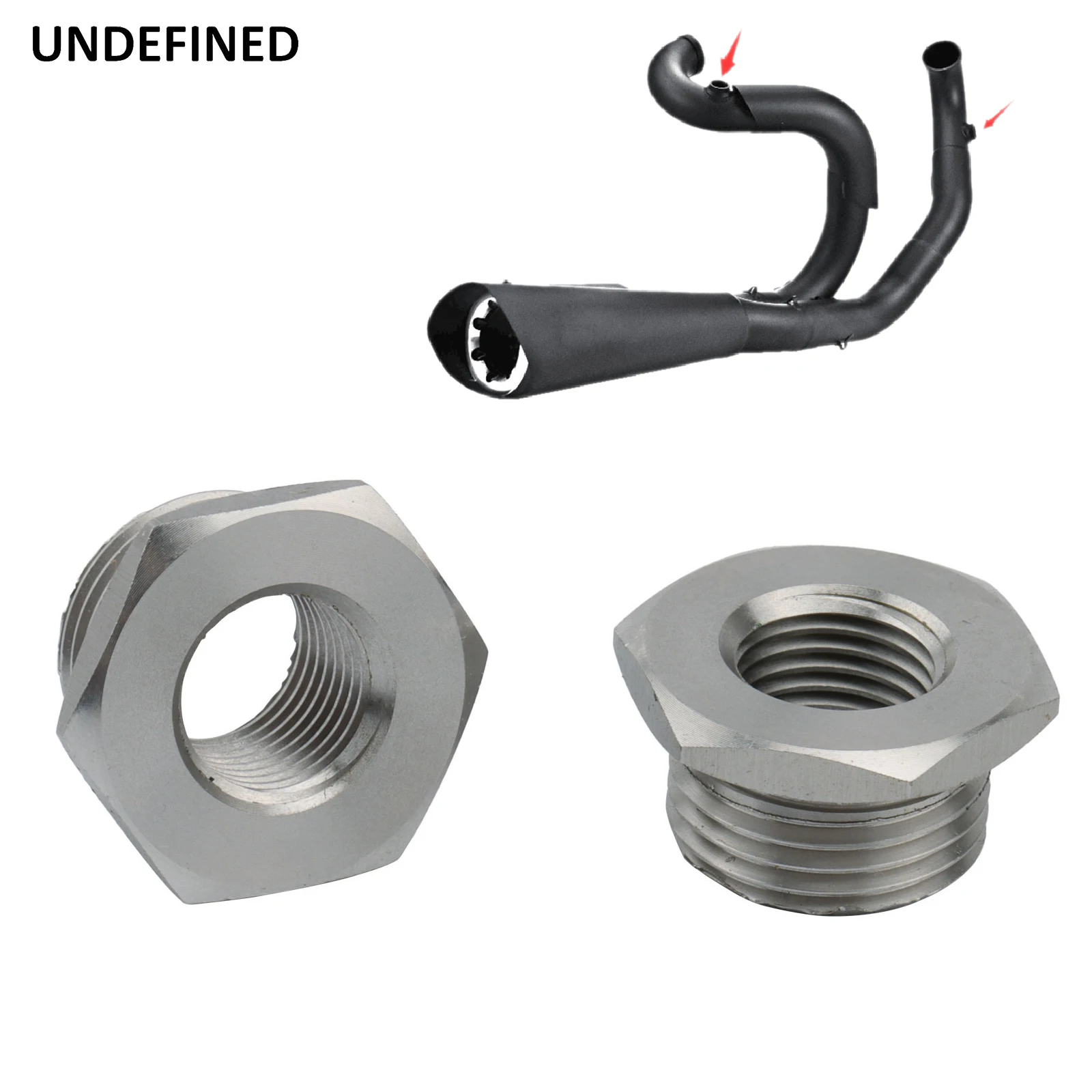 18mm to 12mm O2 Sensor ADAPTER Exhaust Bung Reducer for Harley Softail