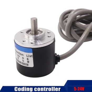 

Top Free shipping 1pcs Encoder 400P/R Incremental Rotary Encoder 400p/r AB phase encoder 6mm Shaft for CNC