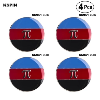 

Polyamorous Lapel Pin Flag badge Brooch Pins Badges 4PC