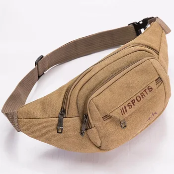 

Vintage Waist Pack Durable Caver Waist Bag Multiple Usage Fashion Money Bag Belt Fanny Pack Men Round Belt Bag