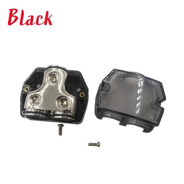 1 in 2 way out Car Audio Speaker Power Line Distribution Device Power Ground Distribution Block 1*0GA In and 2*0GA Out Car Parts - Цвет: Армейский зеленый