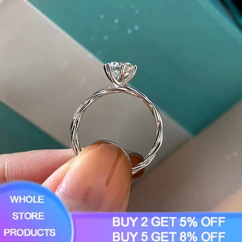

New Inset Zirconia Gem 925 Silver Rings Fashion Twist Ring Jewelry Simple Charm Women Twisted Classic 2 Color Lady Jewelry Gift