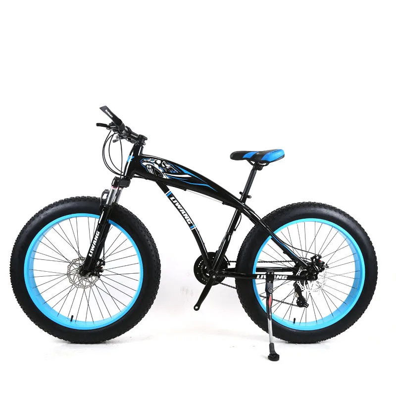 free delivery 26 inch Snowmobile Mountain Bike Wide Tires Disc Brakes Shock Absorption Bicycle Student Support