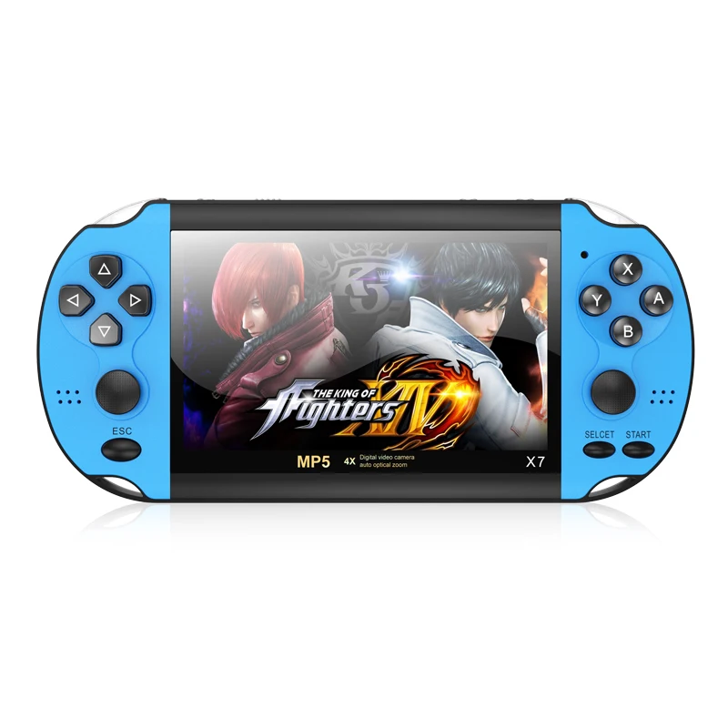 NEW X7 Plus 5.1 inch Handheld Game Console 8GB Game Player Built-in 200 Games MP5 HD Video Kids Music LCD Rechargeable