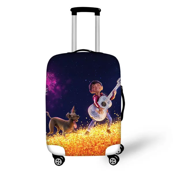 HaoYun дорожный багажный чехол Коко Музыка Череп шаблон чемодан чехол мультфильм дизайн эластичный пыленепроницаемый и водонепроницаемый протектор - Цвет: CDWX2680LMS