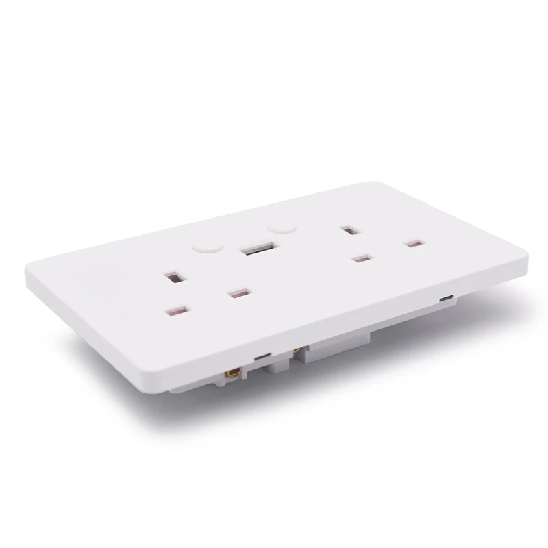 Голосовое управление розетка панель Wifi адаптер двойной USB вилка стандарта Великобритании розетка с переключателем зарядное устройство Электрический интеллект