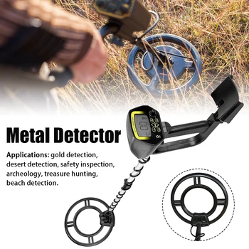 

High Sensitivity LCD Display Portable ABS Sound Seeker Outdoor Battery Powered For Underground Desert Detection Metal Detector