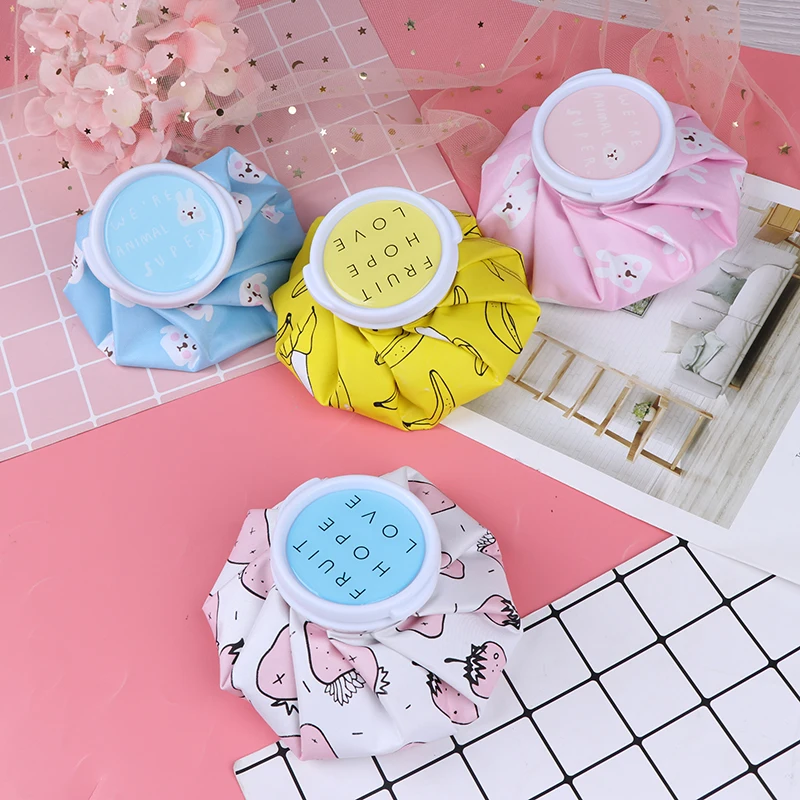 Reusable Ice Bag Cartoon Cold Hot Water Bag Cup Cold Pain Relief Heat Pack Practical Gifts Relief Heat Pack Care Supplies 1PCS