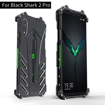 

for Xiaomi Black Shark 2 Shockproof Armor Aluminum Mobile Phone Case for Xiaomi Black Shark 2 Pro Metal Bat Logo Back Cover