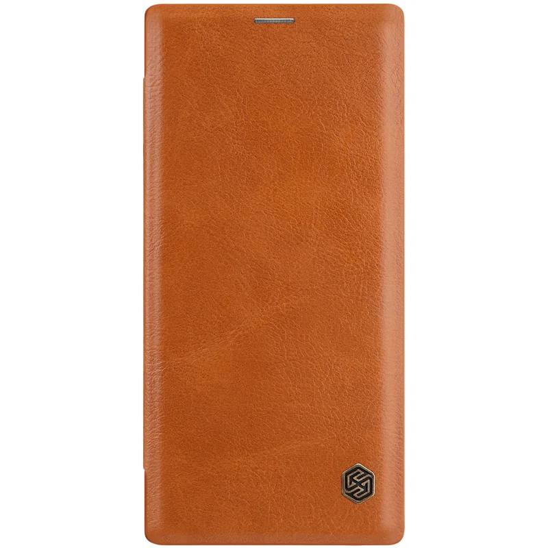 BROWN Nillkin чехол для samsung Примечание 10 9 8 S10 S9 S8 Plus Мягкий кожаный флип-чехол для samsung A50 A30 A20 A70 A10 A60 A40 M10 M20m - Цвет: BROWN