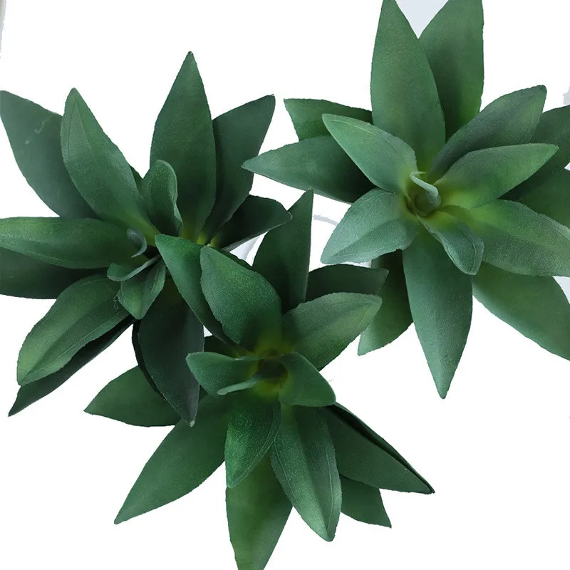 Agave Искусственное растение суккулент зеленое растение длинная ветка пластик искусственный цветок растение аксессуары фестиваль отель Рождество дом decoratio - Цвет: Agave