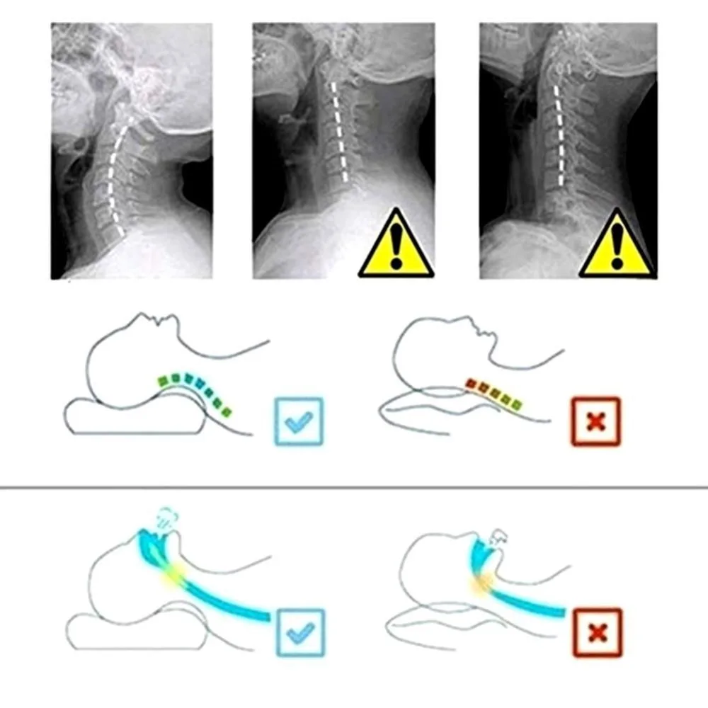 Постельные принадлежности из пены с эффектом памяти подушка для защиты шеи медленный отскок пены памяти подушка в форме бабочки здоровье шейки шеи размер в 50*30 см