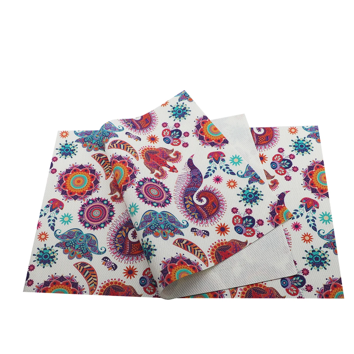 4pcs PVC Non-slip Placemat Waterproof Oil-proof Table Placemats Eco-friendly Heat-resistant Placemats Washable Dining Table Mats