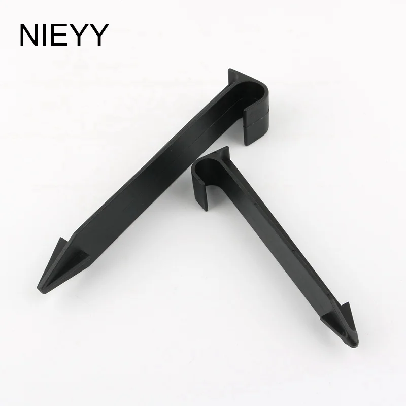 

50pcs 16mm 20mm Garden Hose Holder C Type Support Stake Plastic Hook Fixed Stem For Garden Water Hose PVC Pipe Garden Tools