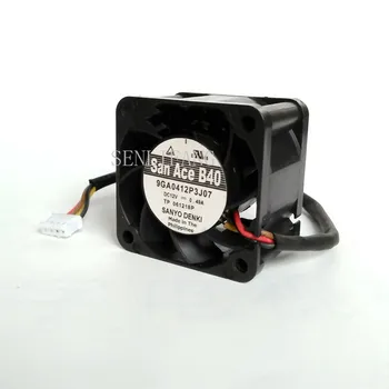 

Free shipping 9GA0412P3J07 DC 12V 0.49A 40x40x28mm 4-wire Server Cooler Fan