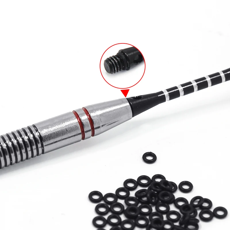 

200Pcs/Set Darts Arrow Tips Broadhead Replace Accessories Hunting Rubber O Ring Black Gasket Grip Washer Grommets Stems/Flights