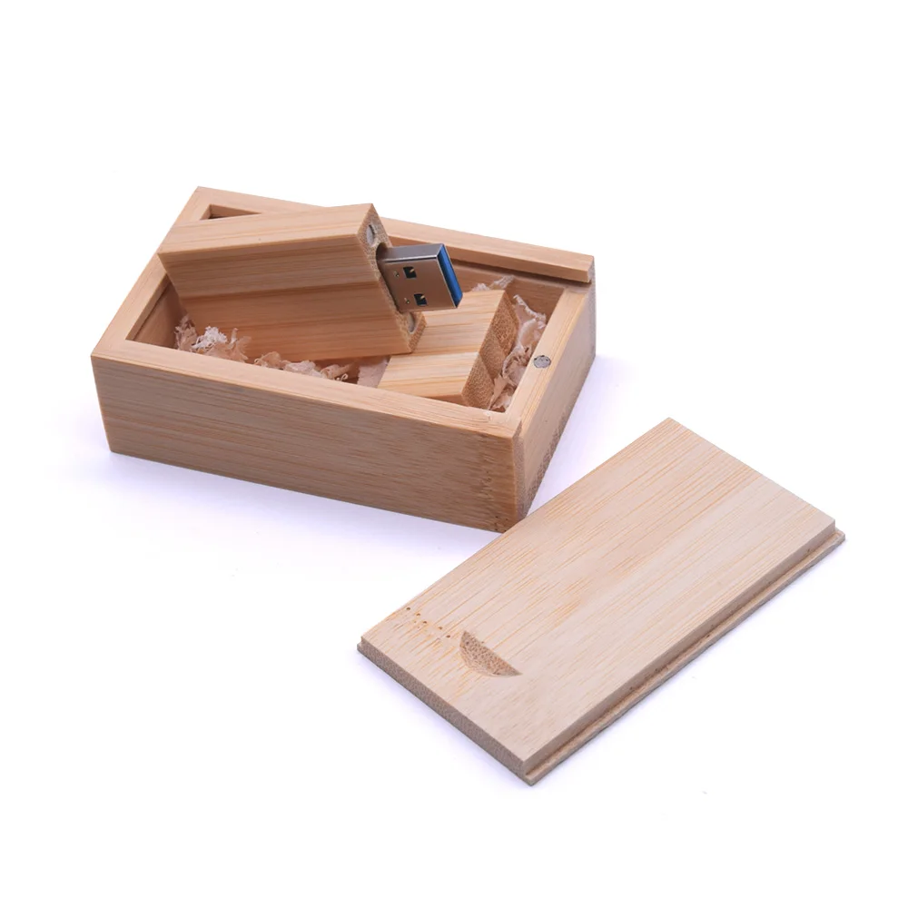 Bamboo with box Фотография клиента Логотип Деревянный Usb+ Подарочная коробка Usb флеш-накопитель Usb 3,0 деревянный флеш-накопитель 8GB 16GB 32GB для свадебных подарков - Цвет: Bamboo with box