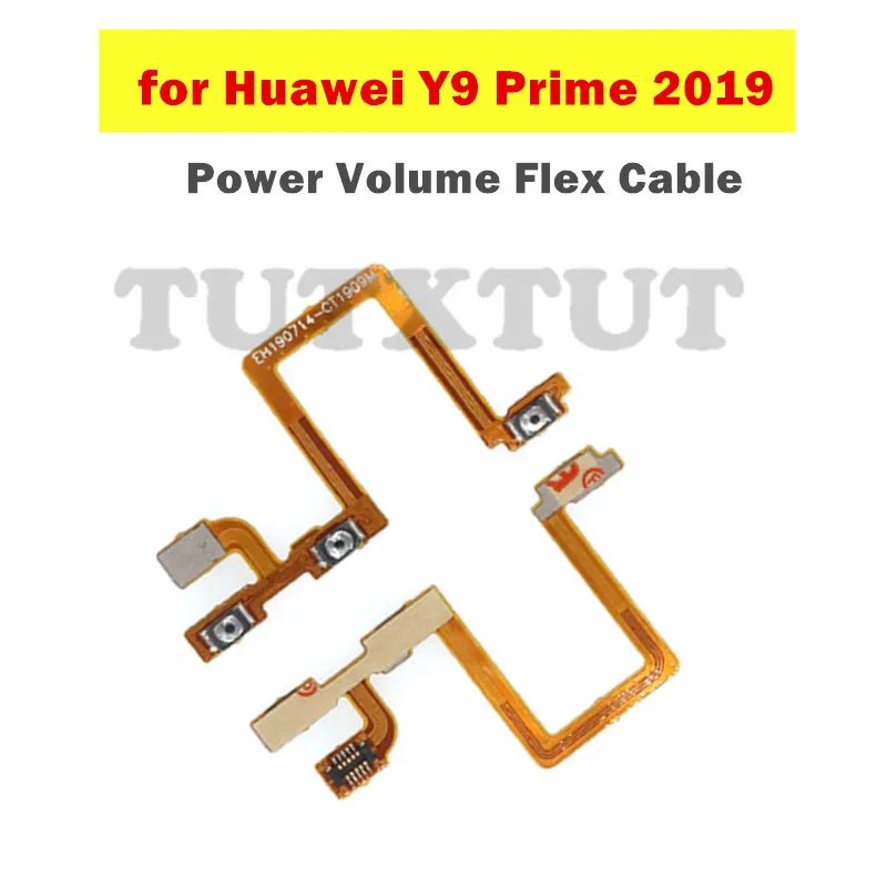 for Huawei Y9 Prime 2019 Power Volume Flex Cable ON OFF Side Button Switch Replacement Spare Parts | Мобильные телефоны и