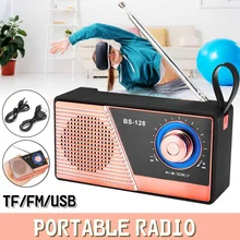 5 в 3 Вт Мини Портативный FM радио Ручной цифровой FM USB TF MP3 плеер динамик bluetooth 4,2 перезаряжаемый беспроводной радио динамик