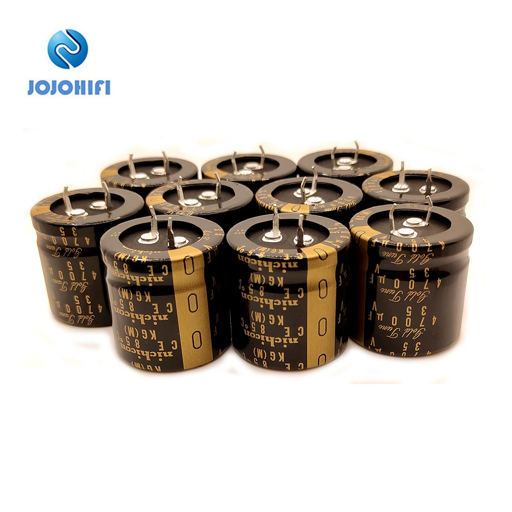 1pcs-6pcs Nichicon KG TYPE II Gold Tune 4700UF 35V 30*30mm Pitch 10mm 35V/4700uf Audio Electrolytic Capacitor Capacitors 1 7 pairs 10000uf 63v nover 30x60mm pitch 10mm 85 ℃ hifi fever gold audio capacitors electrolytic capacitor for amplifier board