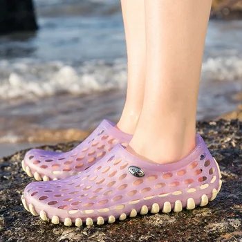 

Summer Men Sandals Hollow Out Mesh Breathable Slippers Fashion Outdoor Beach Sandal Couple Flip Flops Non Slip Sandals