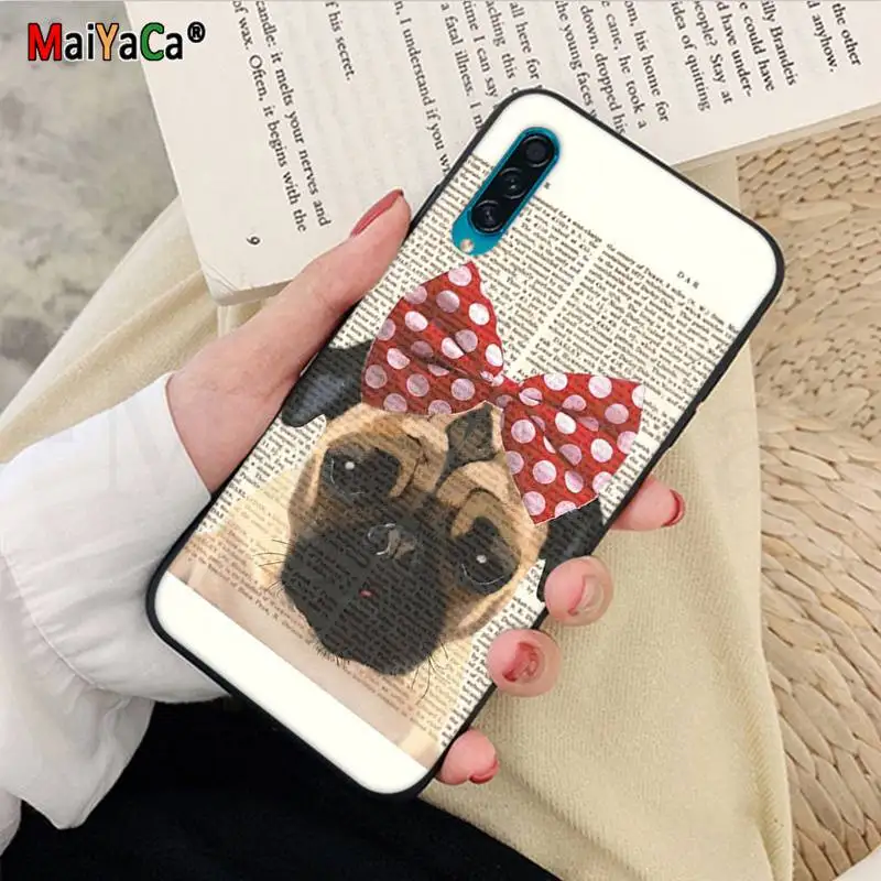 Book newspaper background Cute French Bulldog
