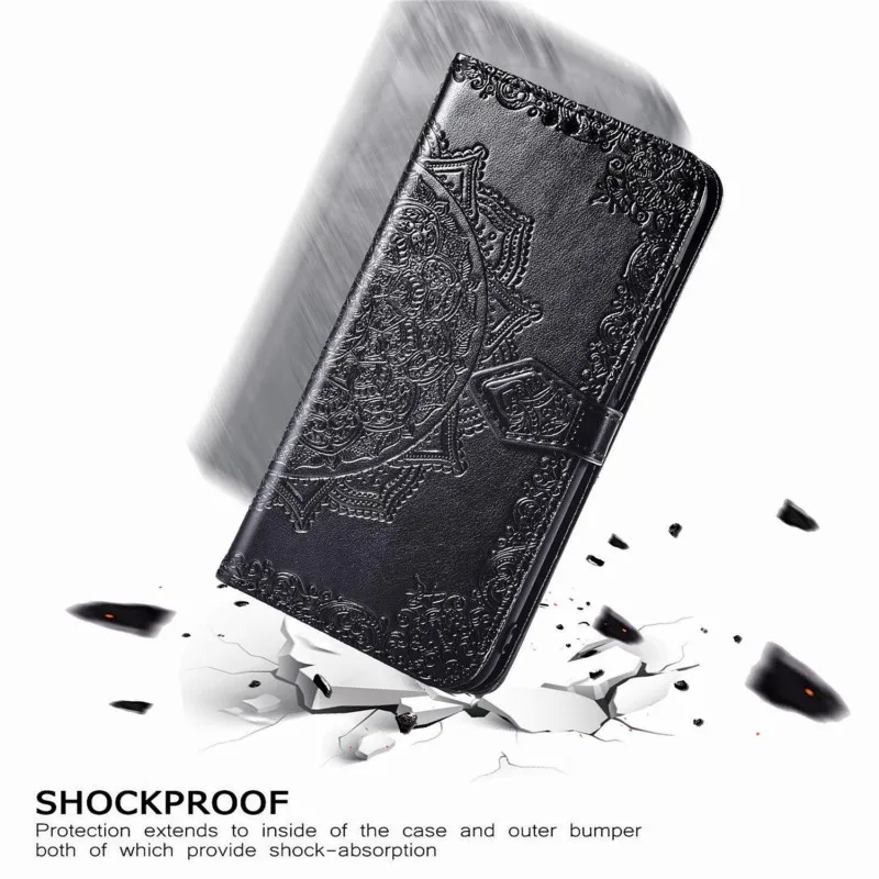 OEEKOL Datura Flower Flip Cover Leather Case for OPPO A9 /A5 /A1k/Reno A/Reno Ace/Reno Z/Reno2 Z