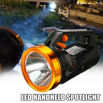 

Handheld Light Rechargeable LED Flashlight Spotlight Lantern Searchlight Handheld Portable Flashlight For Camping Outdoor Travel
