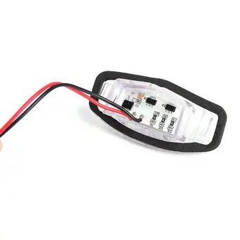 

2Pcs License Plate Lights 18 LED White 6000K 12V Replacement Auto Durable