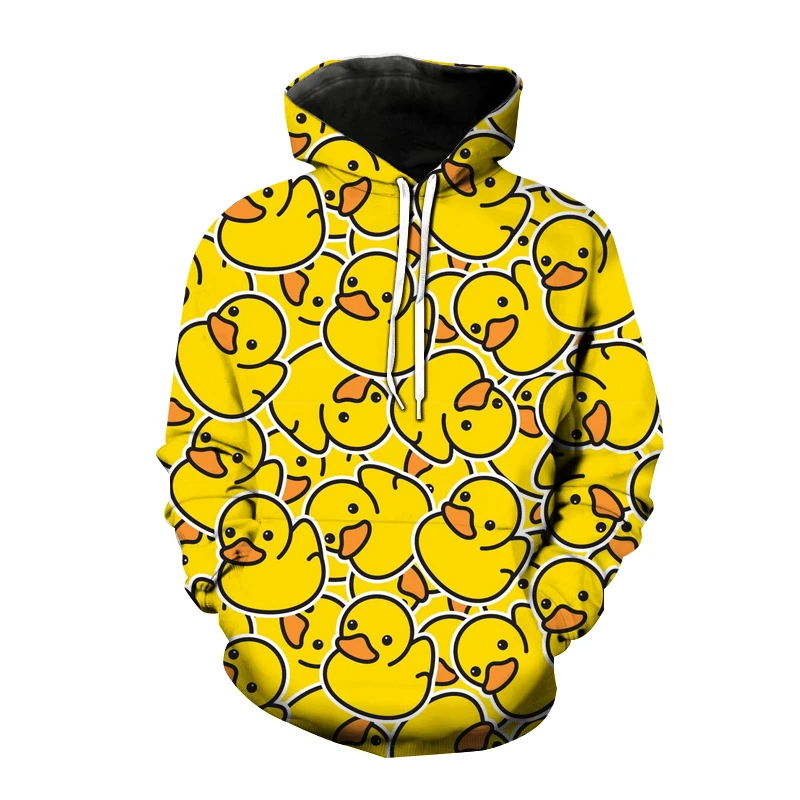 Autumn Winter Animals Duck Hoodie Pig Spider 3D Print Sweatshirts Men Women Hoodies Streetwear Oversized Harajuku Girls Pullover