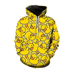 Autumn Winter Animals Duck Hoodie Pig Spider 3D Print Sweatshirts Men Women Hoodies Streetwear Oversized Harajuku Girls Pullover
