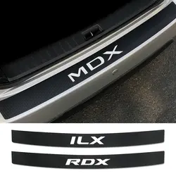 Автомобильный задний бампер защитный порог против потертостей педали наклейки авто багажник защита наклейки для Acura MDX ILX RDX TLX