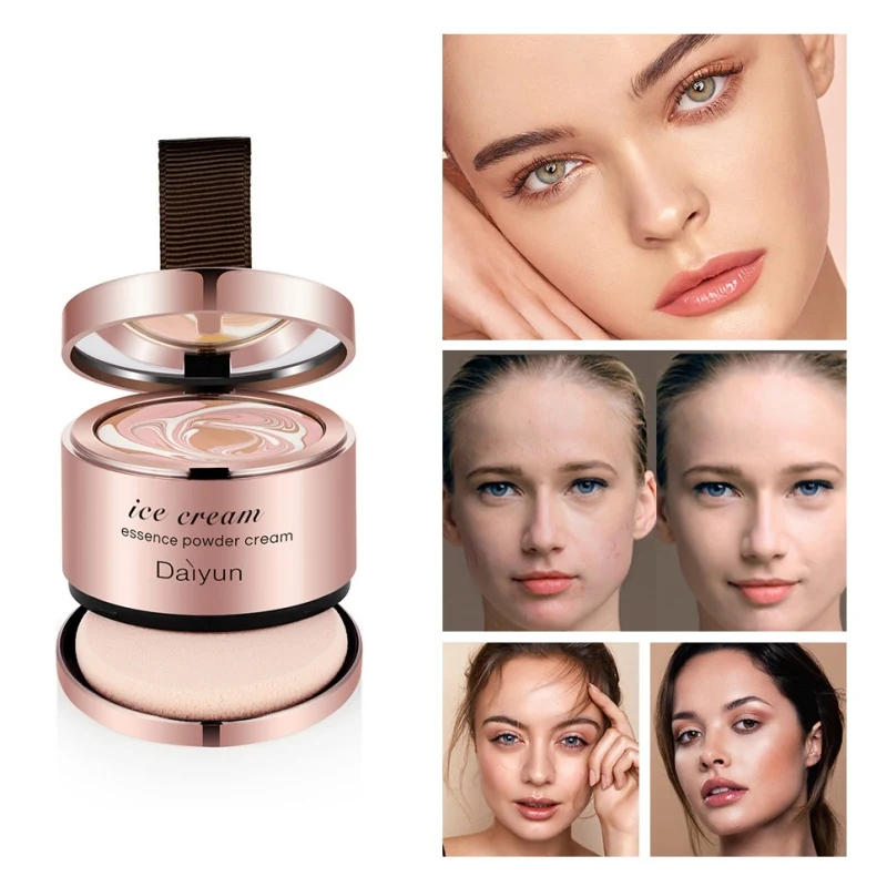 

Ice Cream Sunscreen Air Cushion BB CC Cream Concealer Moisturizing Foundation Makeup Bare Whitening Face Cream Cosmetics Hot