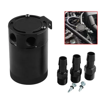 

Black 3 Holes Aluminum Alloy Gasoline Pot Pot Universal +Connecting Hole New