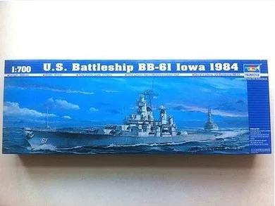 

TRUMPETER Assembled Ship Model 05701 1/700 America 1984 Iowa No. BB-61 Battleship