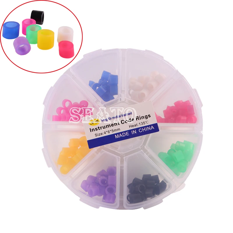 Instrumento Dental/higienista, marcador de anillo con código de Color variado, reconocimiento colorido, instrumento Dental de ortodoncia Autoclavable, 160 Uds.