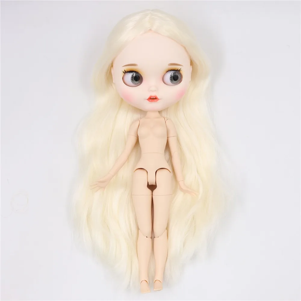 Neo Blythe Doll with Blonde Hair, White Skin, Matte Face & Factory Jointed Body 1