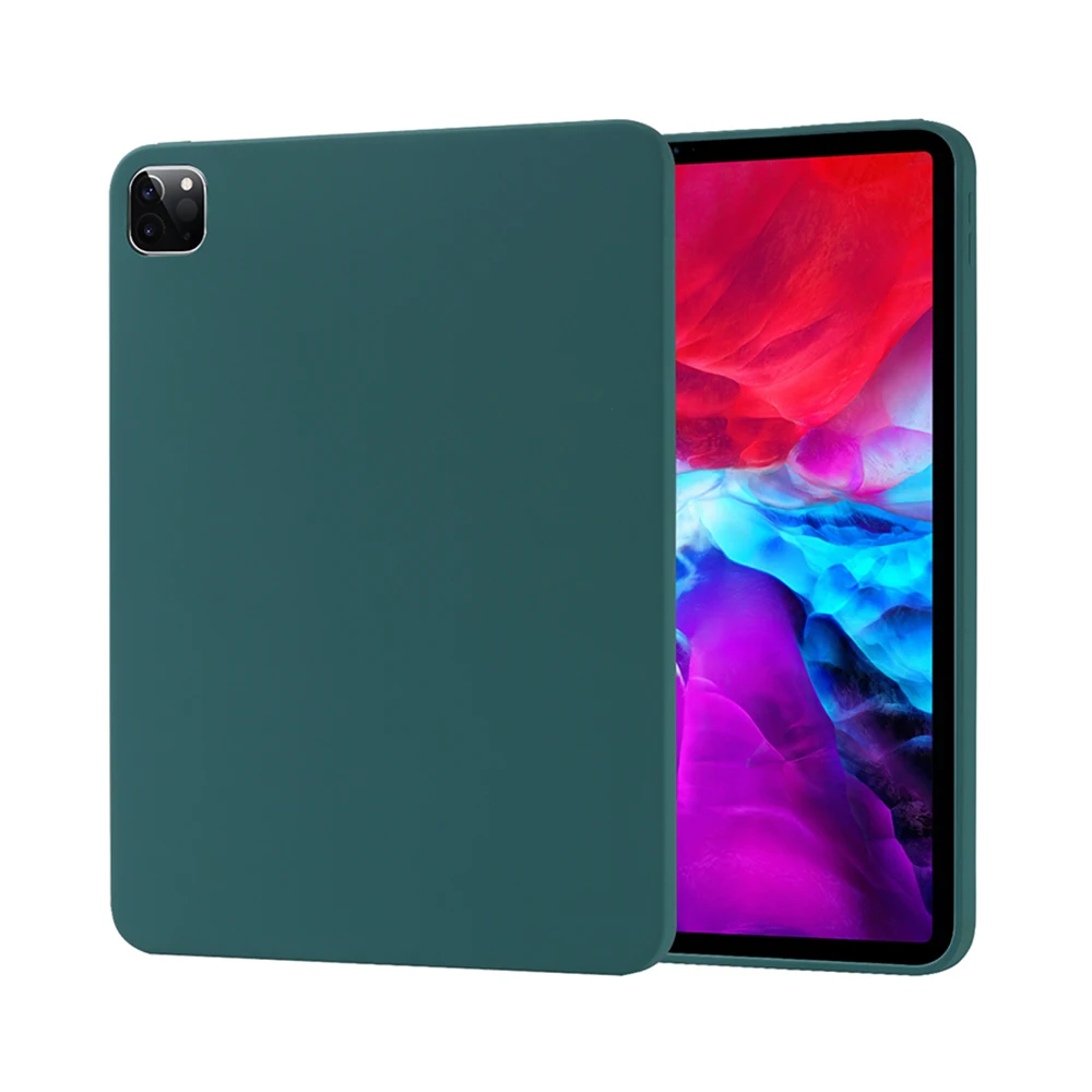 

New Tablet Case For iPad Pro 12 9 2020 Case Soft Liquid Silicone Back Cover For iPad Pro 2020 11 inch 12.9 11 Cover Case