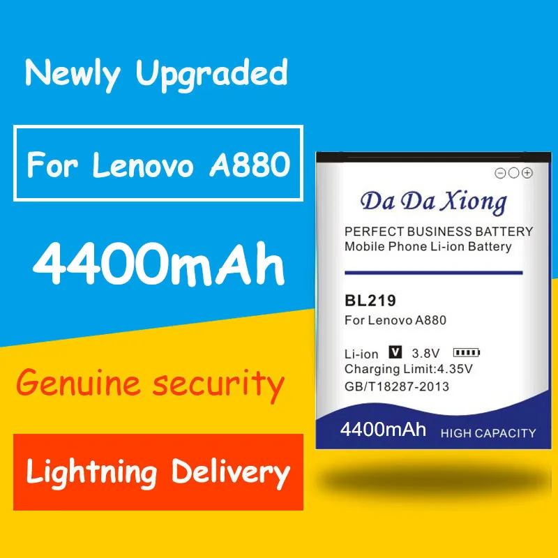 Аккумулятор для телефона Lenovo A880 S856 A889 A890e S810t A850 + A916 4400 мАч|Аккумуляторы мобильных